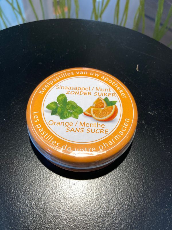 Keelpastilles Sinaasappel-Munt