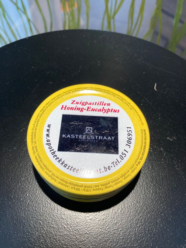 Keelpastilles Honing-Eucalyptus