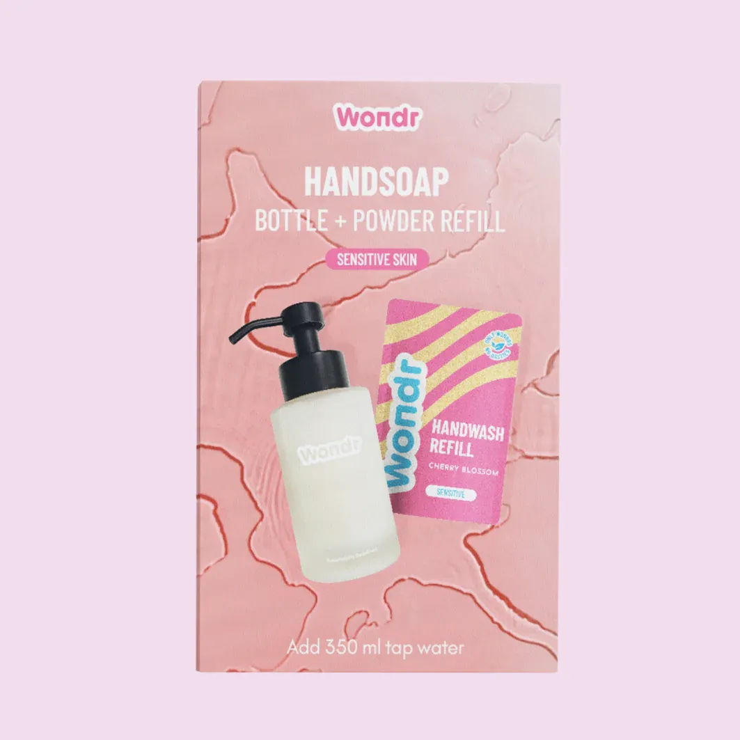 WONDR Handsoap Bottle + Refill Cherry Blossom