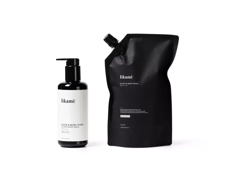 Likami Hand & Body Wash Aloe Vera - Oats Refill Set 200ML + 500ML