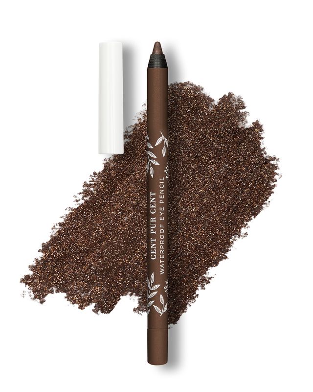 Cent Pur Cent Waterproof Eye Pencil Brun Irisé