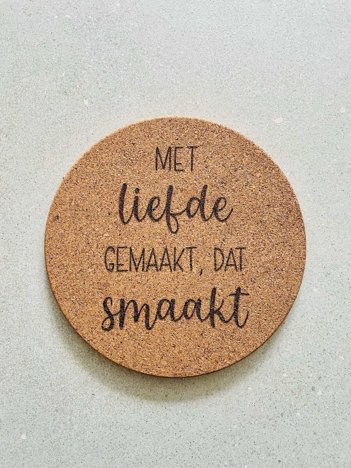 Pannenonderzetter kurk (rond)