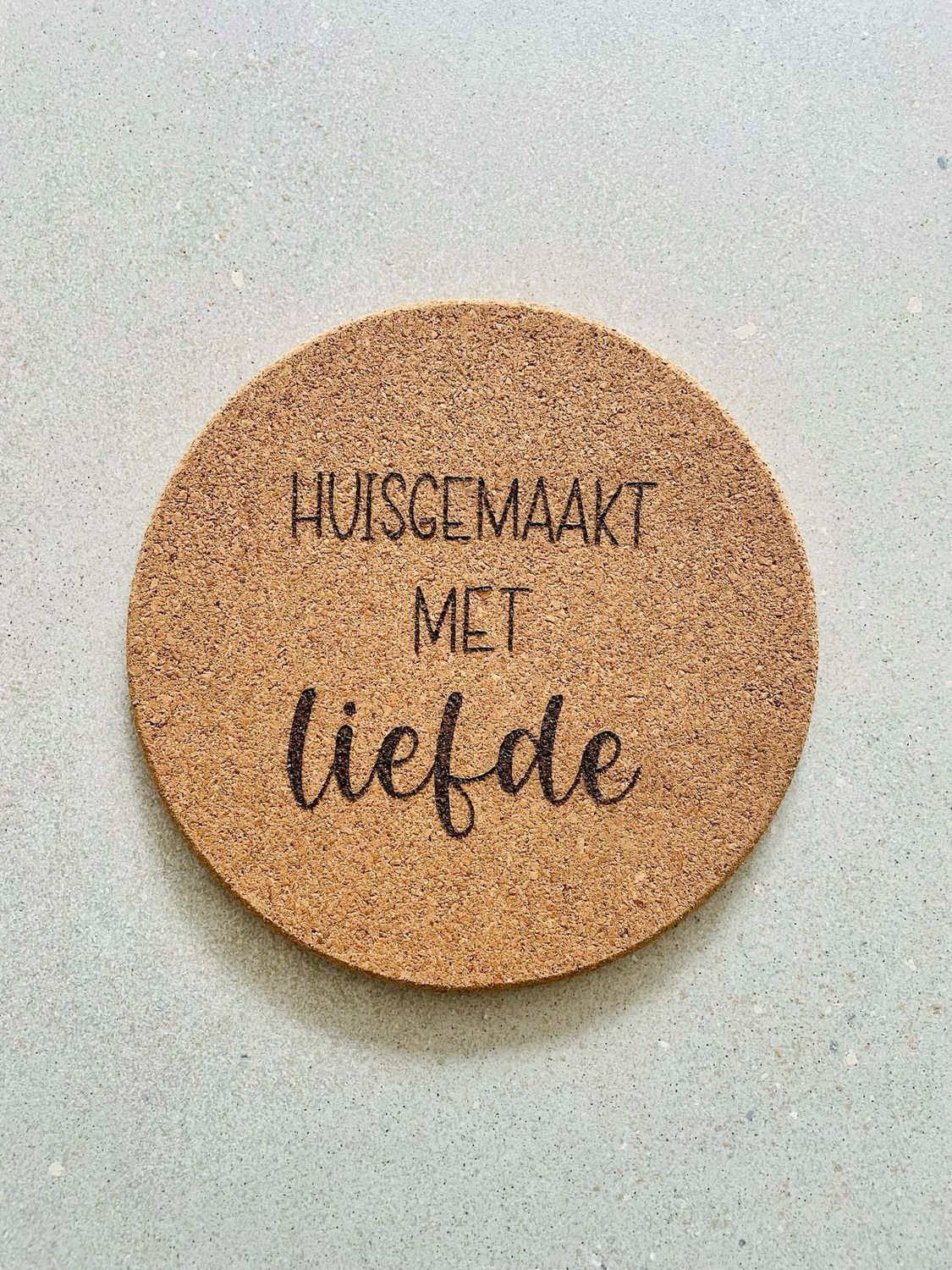 Pannenonderzetter kurk (rond)