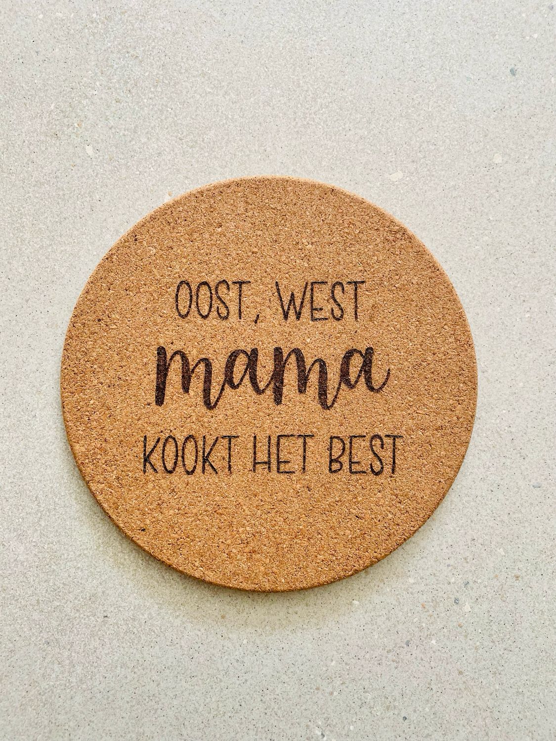 Pannenonderzetter kurk (rond)