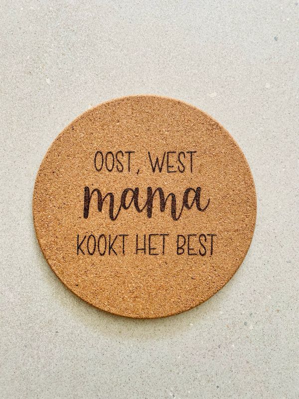 Pannenonderzetter kurk (rond)