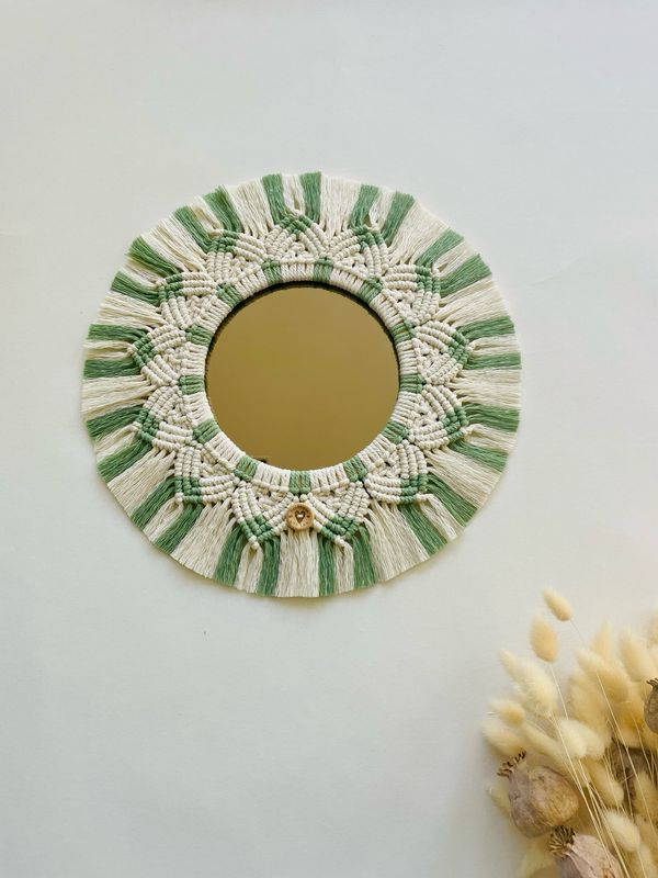 Spiegel macramé