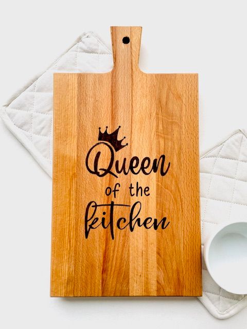 Serveerplank &quot;Queen of the kitchen&quot;