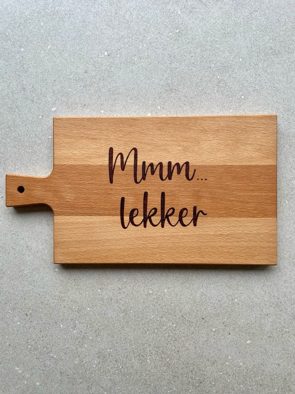 Serveerplank &quot;Mmm lekker”