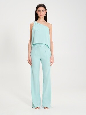 Flowy trousers with belt