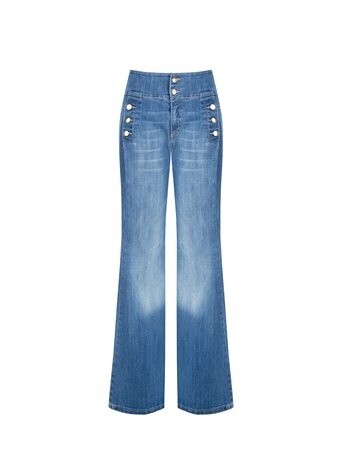 Jeans Flared | Rinascimento, Kleur: Blu Indaco, Maat: S