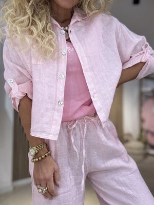 Linnen Blouse Kort Benthe