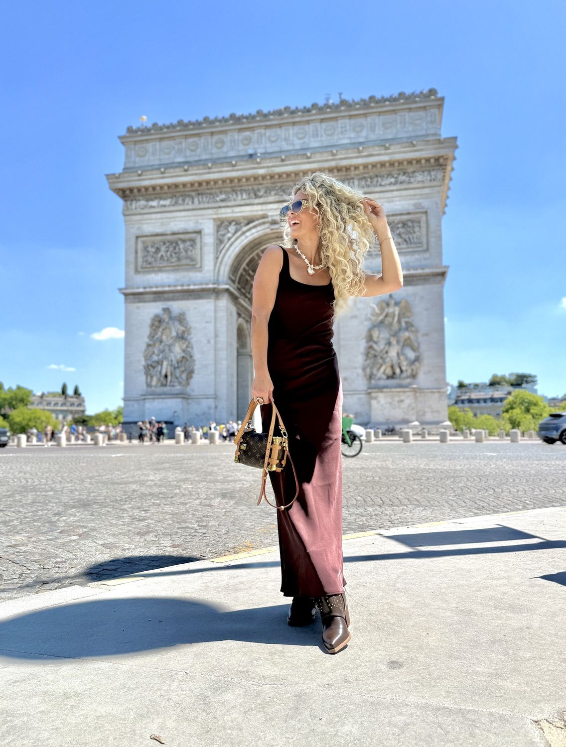Maxi Skirt Iris, Kleur: Choco, Maat: S