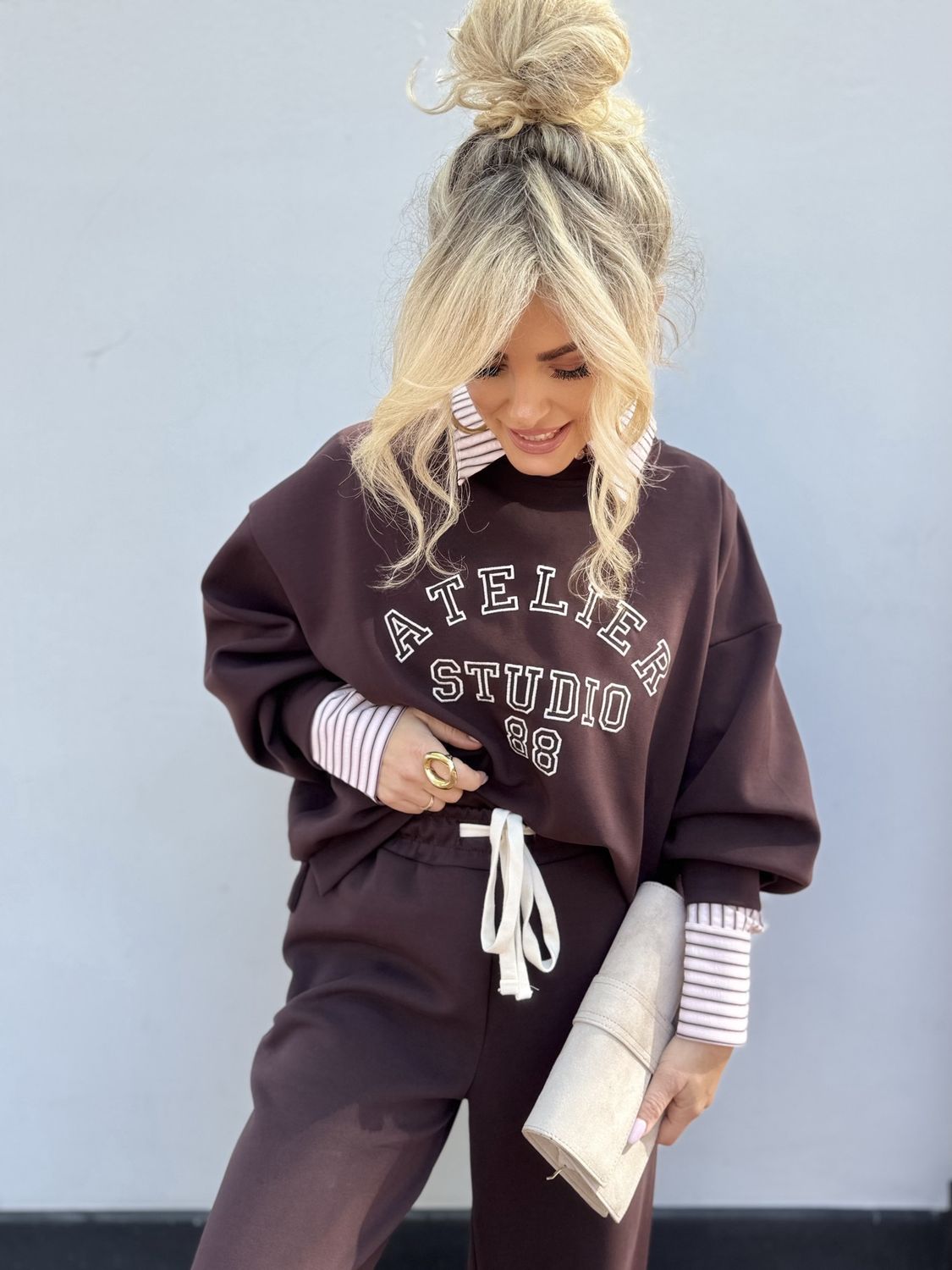 Sweater  Levi, Kleur: Bruin, Maat: One Size