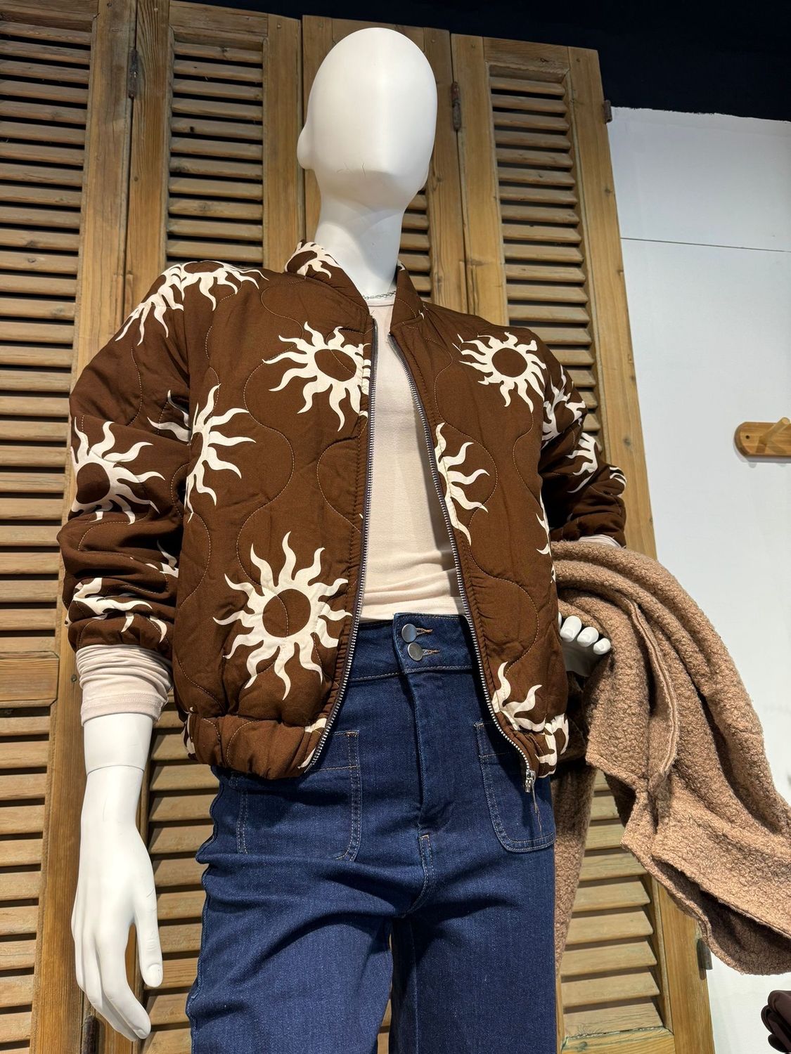 Bomber Namaste, Kleur: Bruin, Maat: One Size