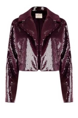 Jacket Sequin chocolate