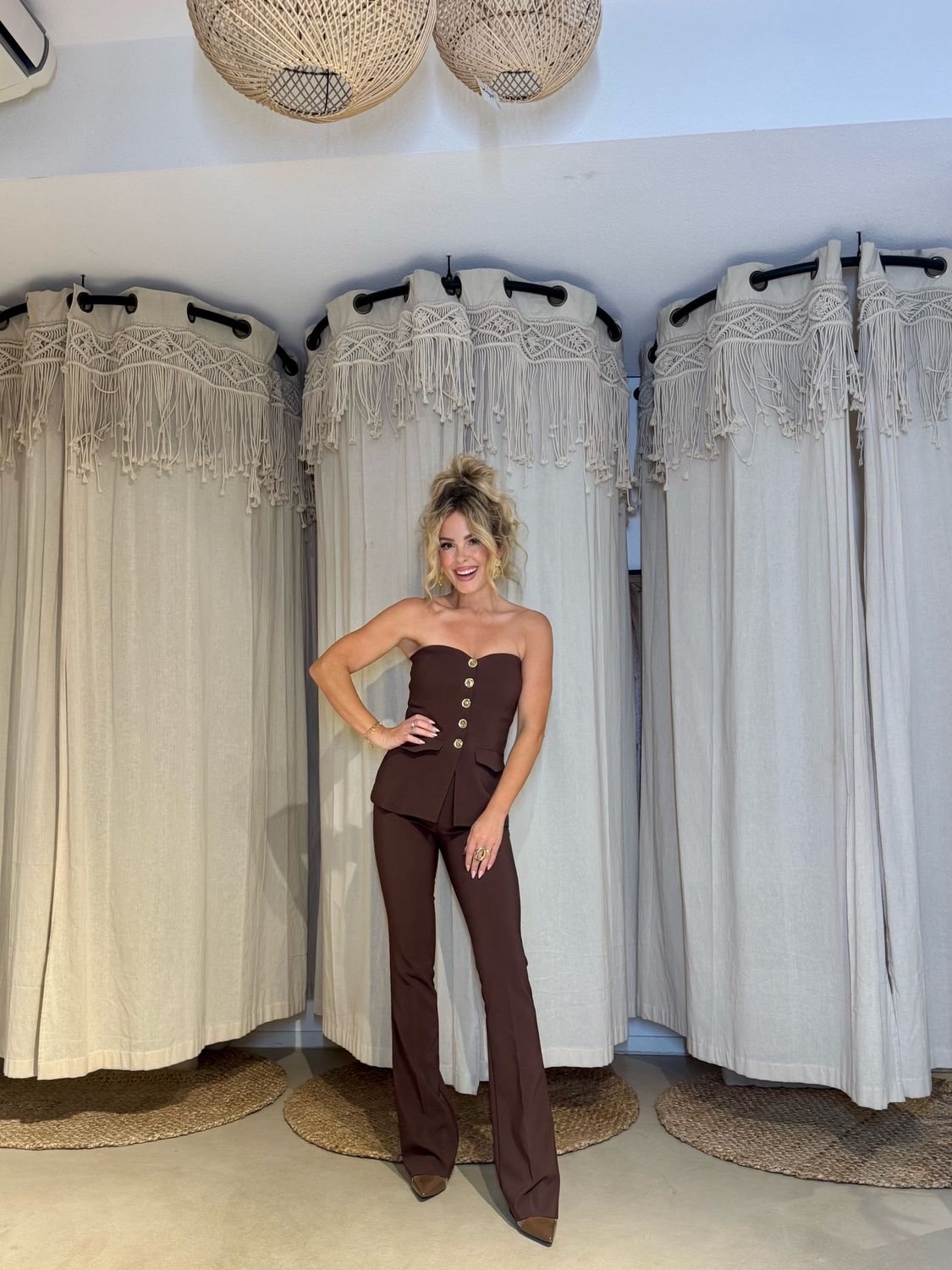 Gilet chocolate brown