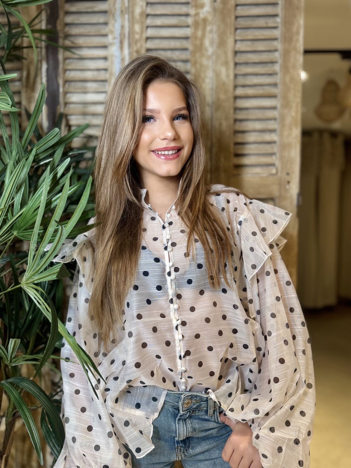 Polkadot Blouse Javy