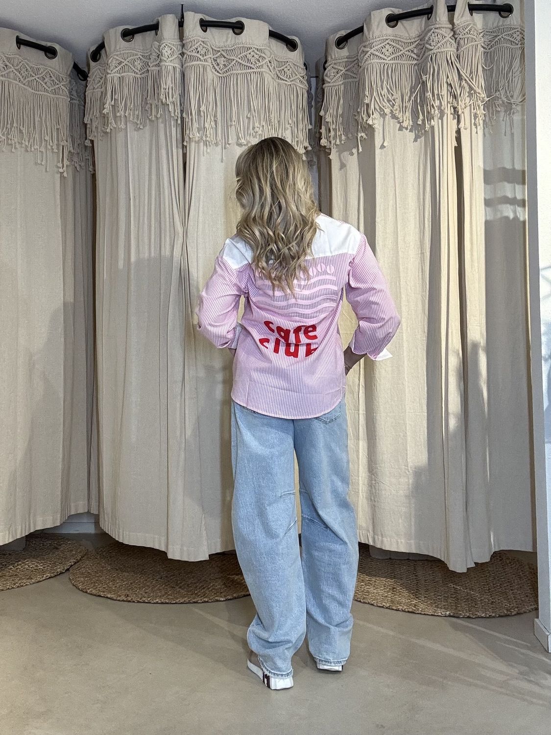 Blouse Lovers Club, Kleur: Roze, Maat: S/M