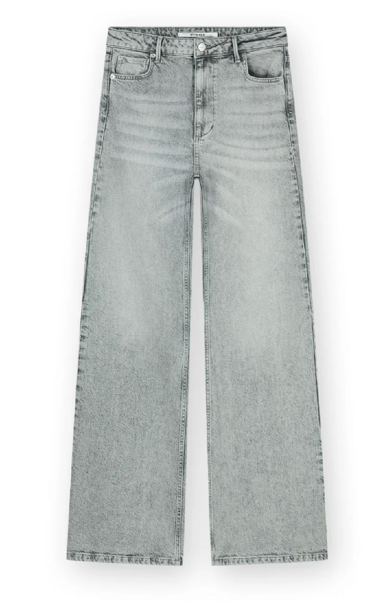 Elisa - Straight Leg Jeans - Light Grey