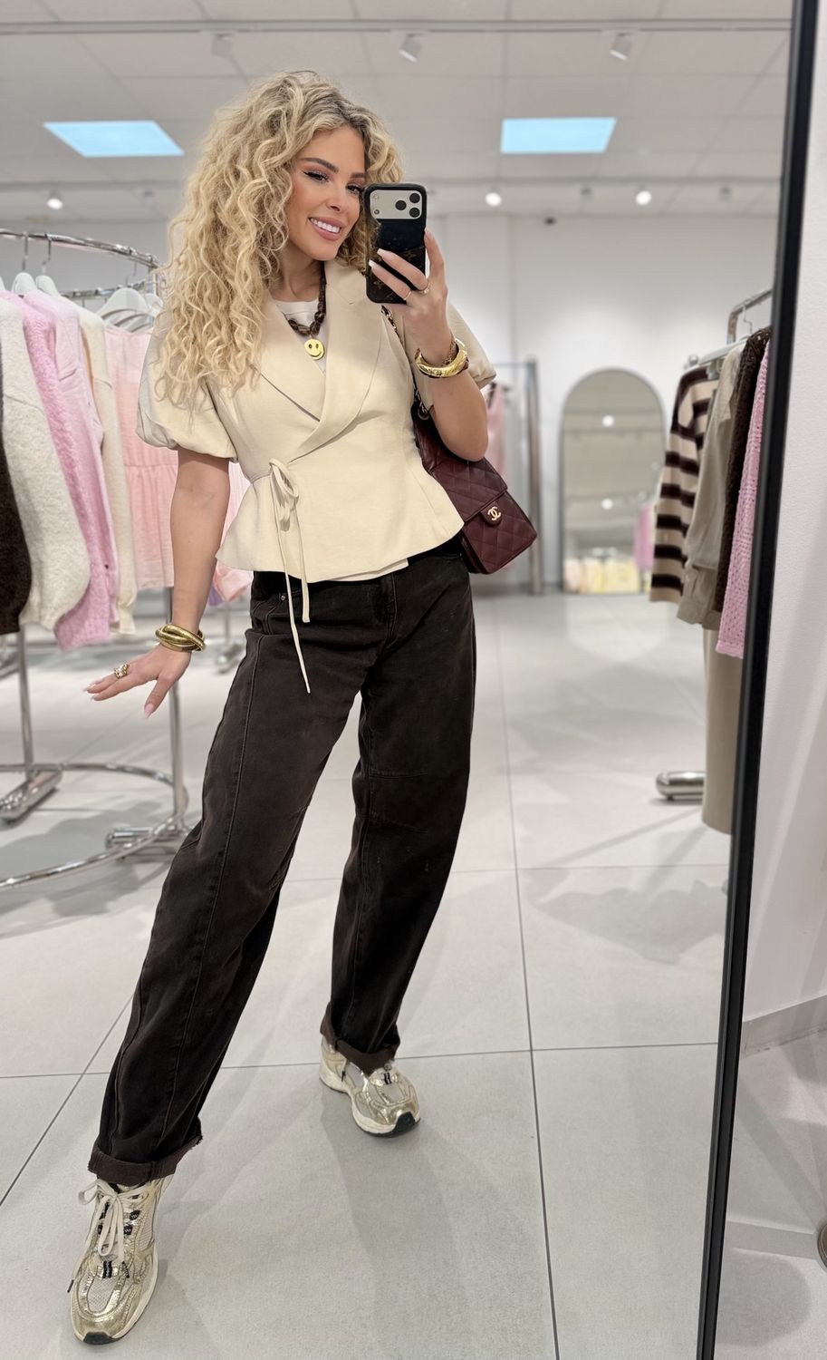 Wrapblazer Lily, Kleur: Beige, Maat: S