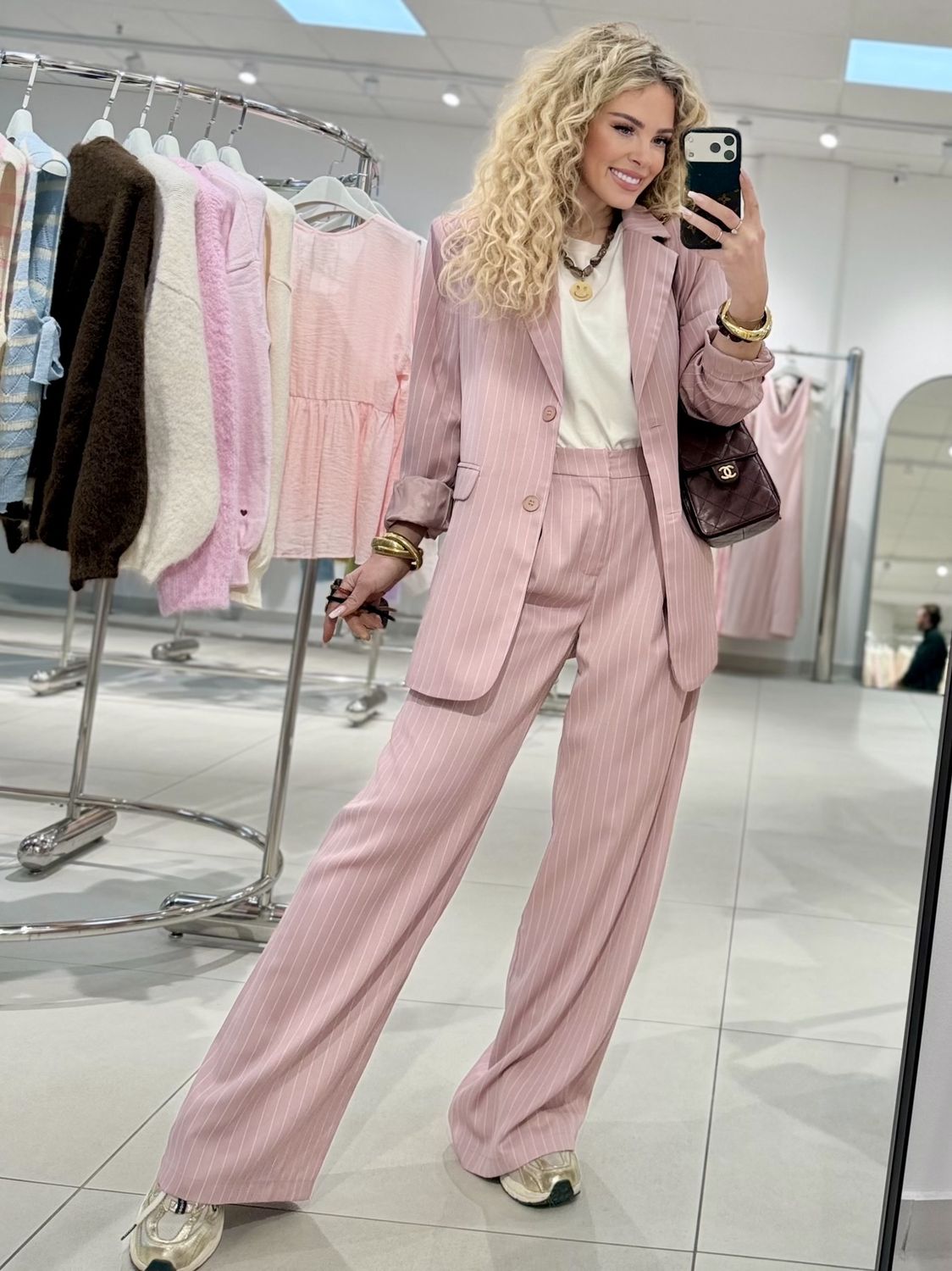 Pantalon Julia, Kleur: Rosa, Maat: S