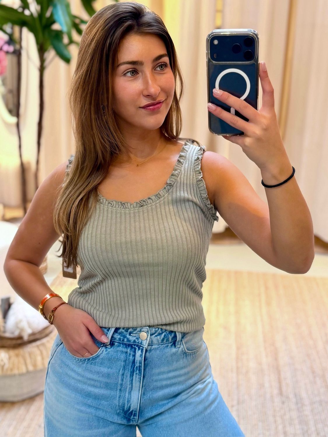 Top Feline, Kleur: Groen, Maat: One Size