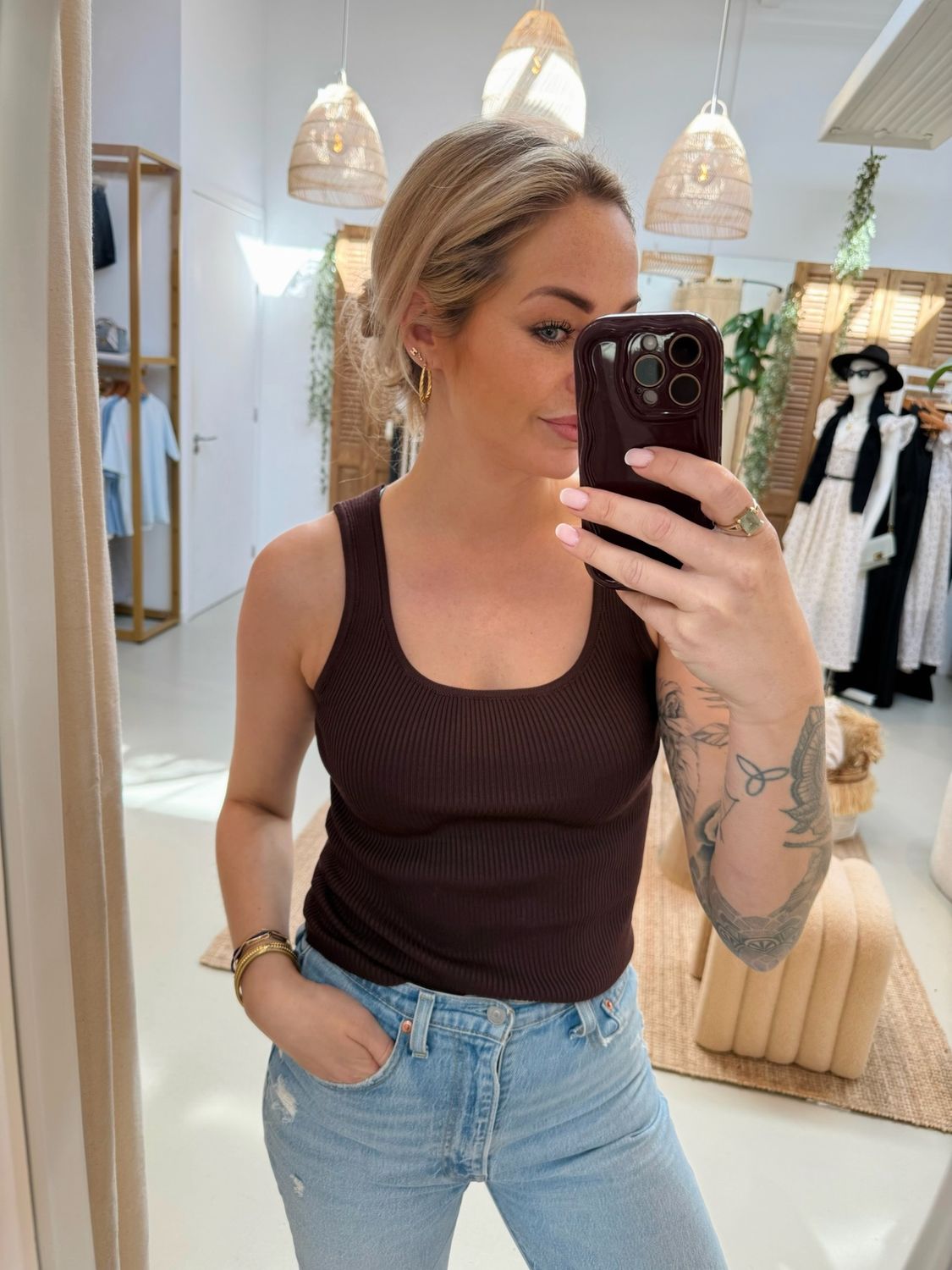 Basic top Ribbel EF255062JL