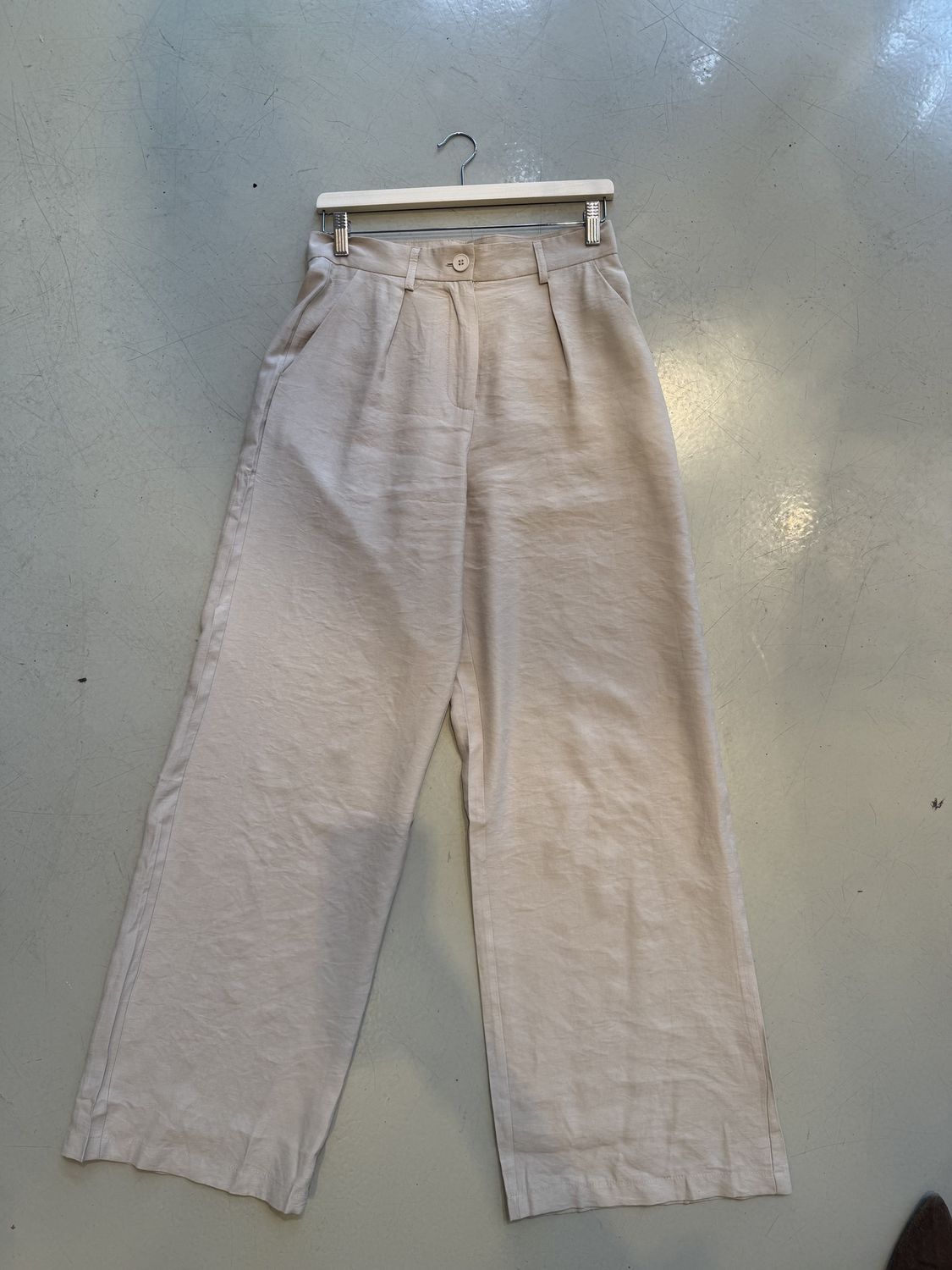 Pantalon Lilly, Kleur: Beige, Maat: S