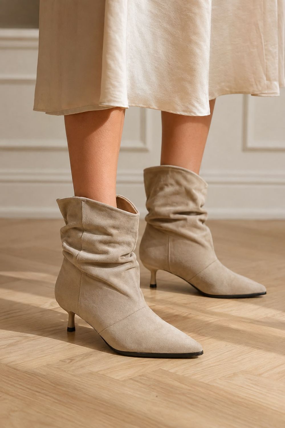 Elise Boot D215, Kleur: Beige, Maat: 36