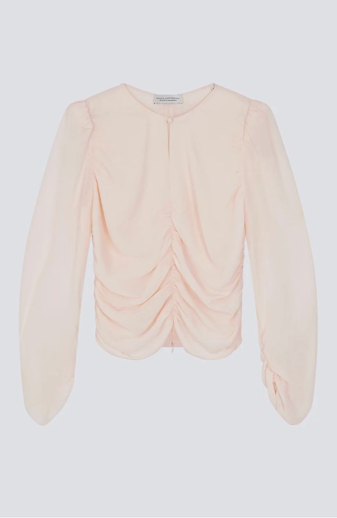 Icy Blouse, Kleur: Beige, Maat: XS
