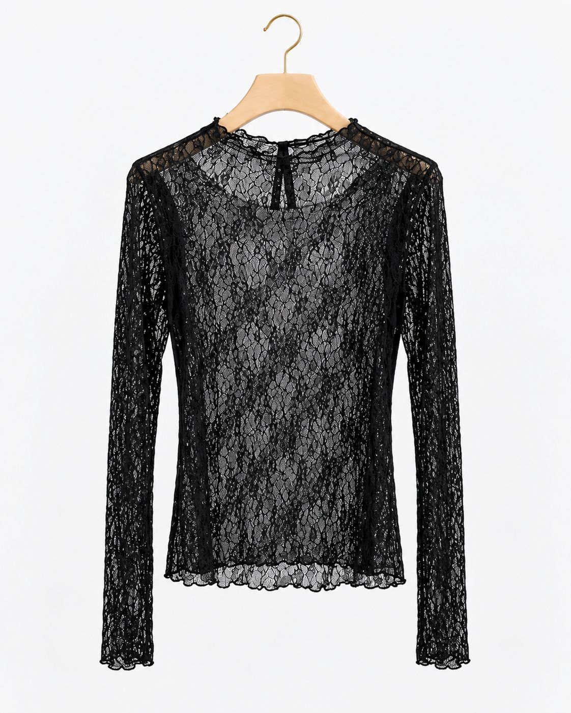 Arielle Lace Top, Kleur: Black, Maat: S