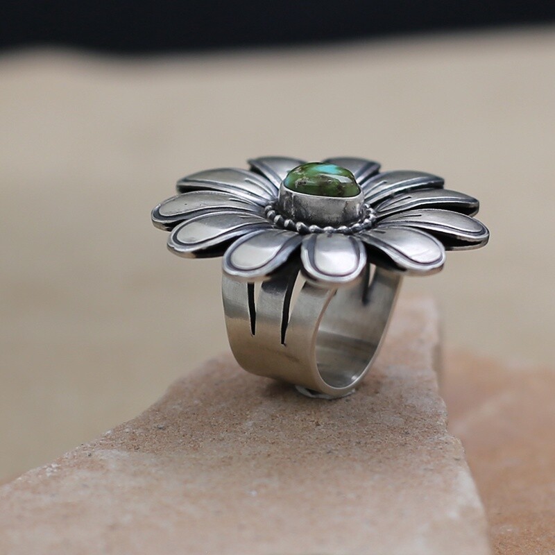 Large flower ring by Paul Livingston