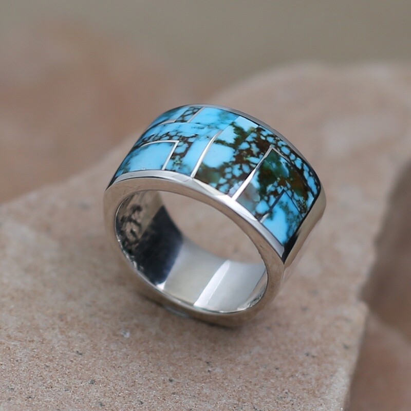 Wide inlay band ring- GL 2543-K