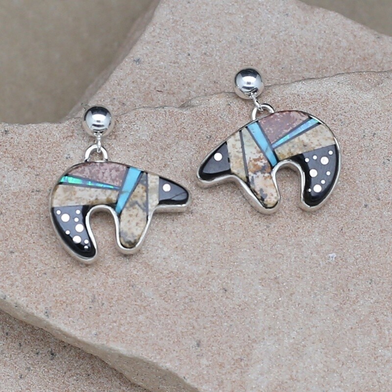 Bear dangle earrings