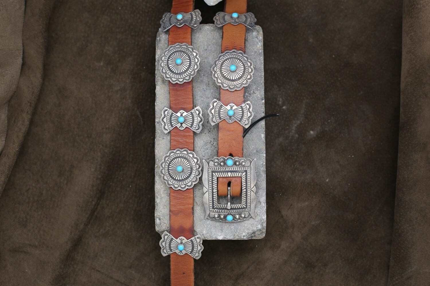 Lee Charlie concho belt- Concho belt 110
