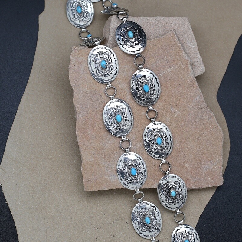 Small link concho belt- Vintage 178