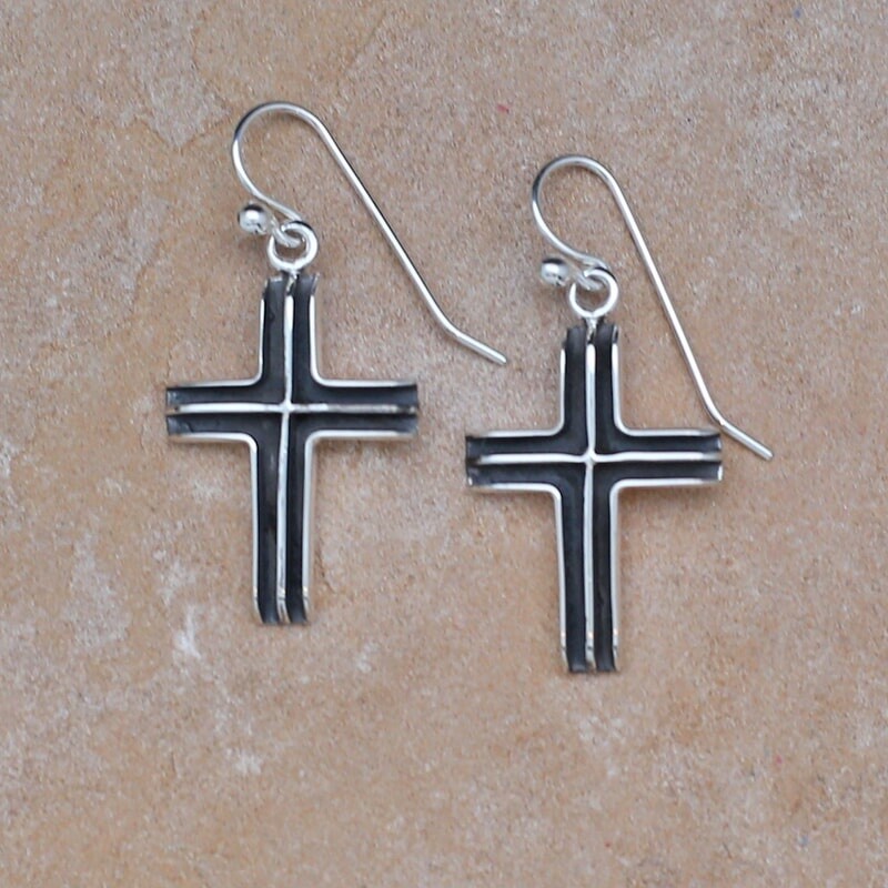 Cross dangle  earrings