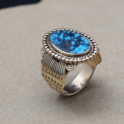 Candelaria Turquoise ring in gold