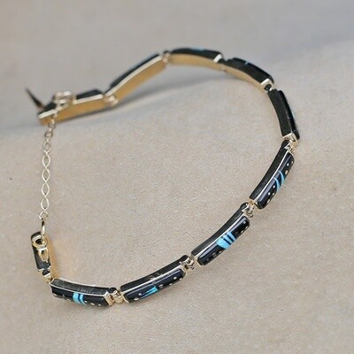 Gold Night Sky link bracelet