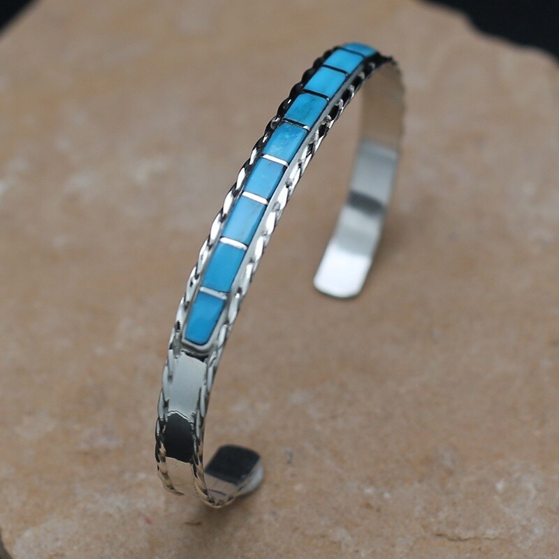 Zuni channel inlay bracelet