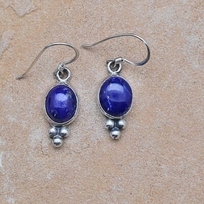 Small dangle Lapis earrings