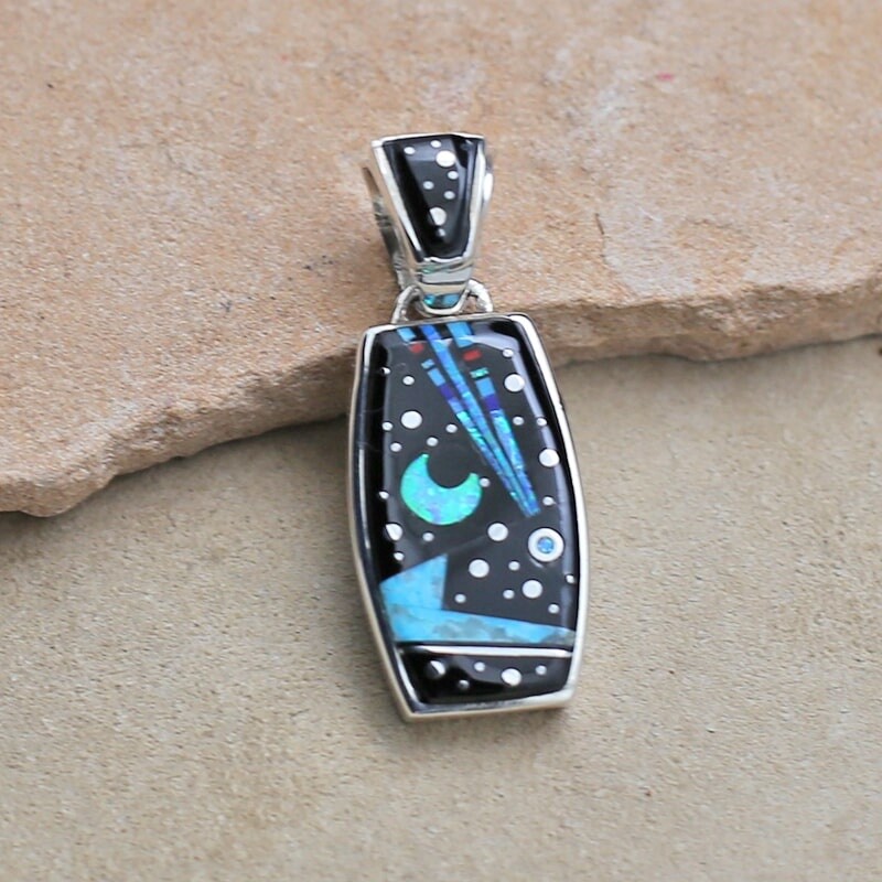 Double sided night sky pendant-NS 138
