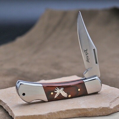 Pocket knife w/ sterling silver eagle-