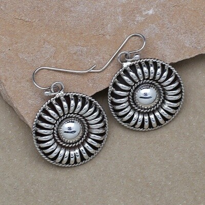 Round dangle earrings by Tom Charley - BIL 703