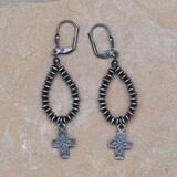 Mini dangle cross earrings