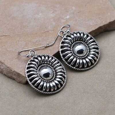 Round dangle earrings by Tom Charley - BIL 703
