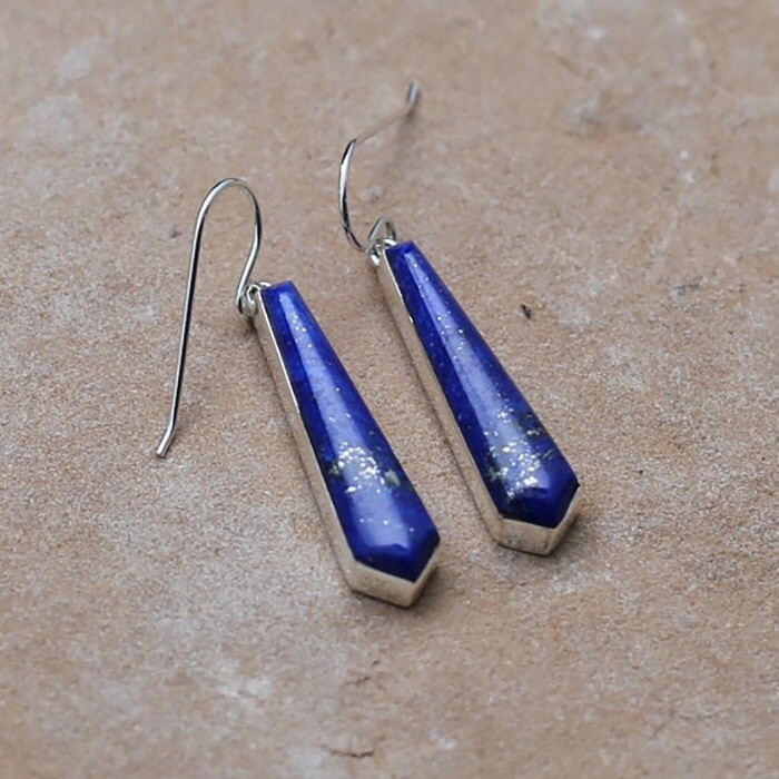 Lapis dangle earrings