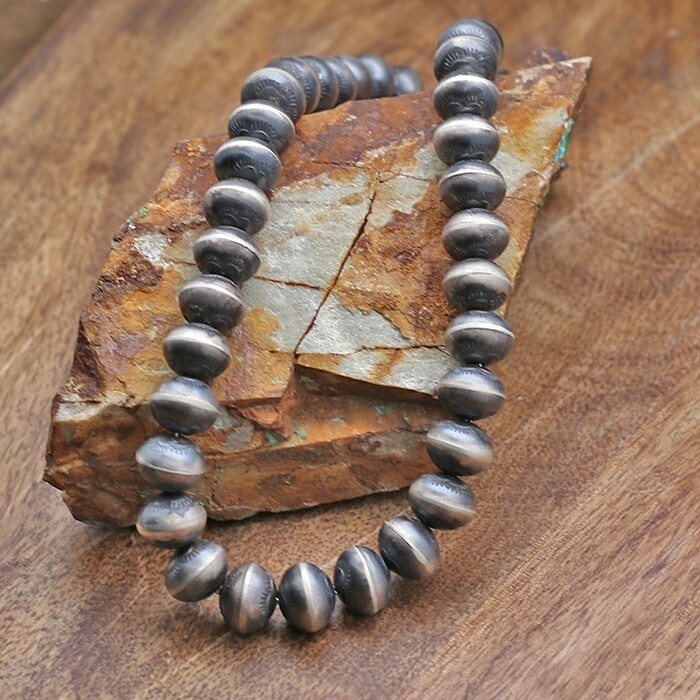 12mm Navajo Pearls necklace-BIL 719