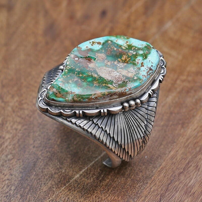 Extra large Royston turquoise bracelet-BIL 725