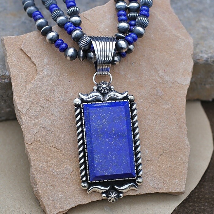 LARGE RECTANGULAR STONE NECKLACE SET-BC 1401